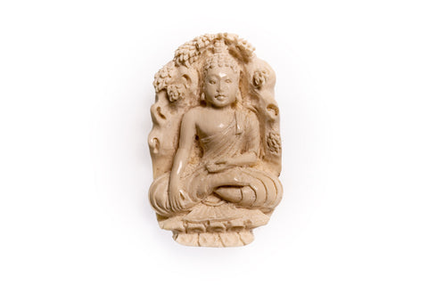 Buddha carved Woolly Mammoth